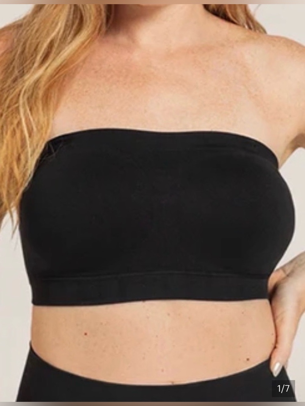 Convertible Bandeau Bra with interchangeable straps